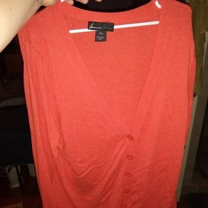 Orange cardigan 18/20 long